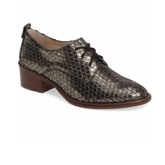 Louise et Cie Shoes - Louise et Cie Fenn Metallic Leather Lace Up oxford size 6.5 NEW